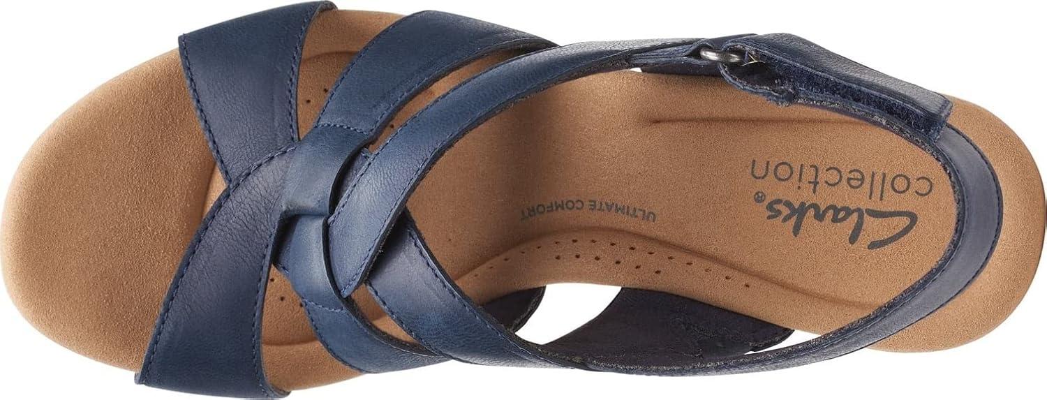 imageClarks Womens Giselle Beach SandalsNavy Leather