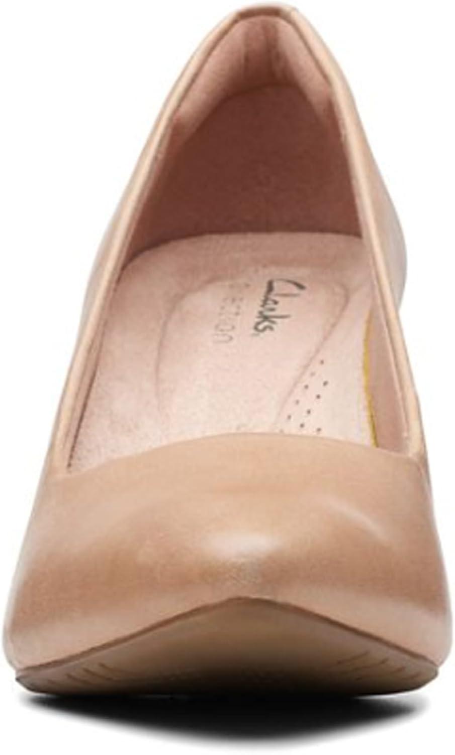 imageClarks Womens Kataleyna Gem PumpsWarm Beige Leather
