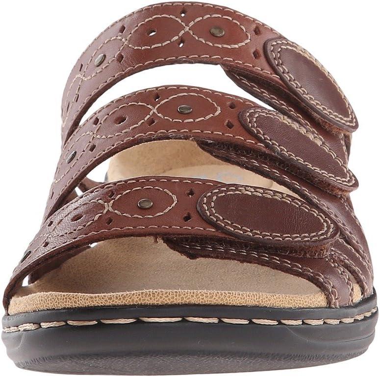 imageClarks Womens Leisa Cacti Q Slide SandalBrownmulti