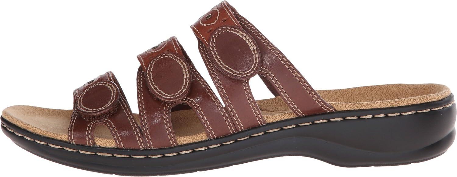 imageClarks Womens Leisa Cacti Q Slide SandalBrownmulti
