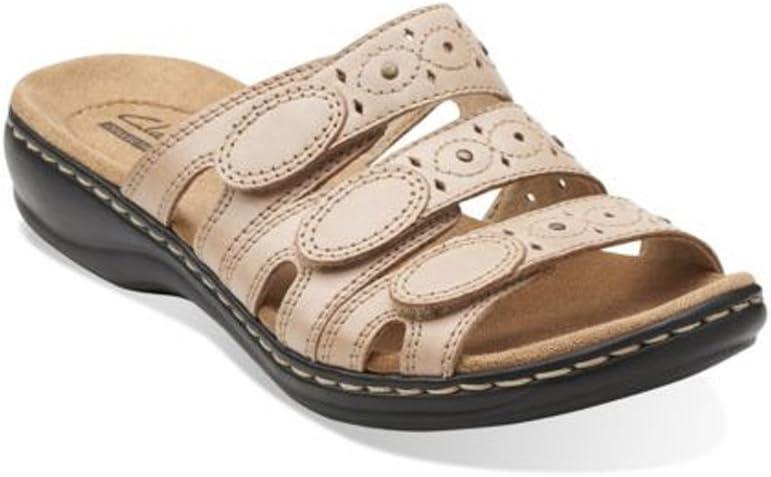 imageClarks Womens Leisa Cacti Q Slide SandalNude Leather