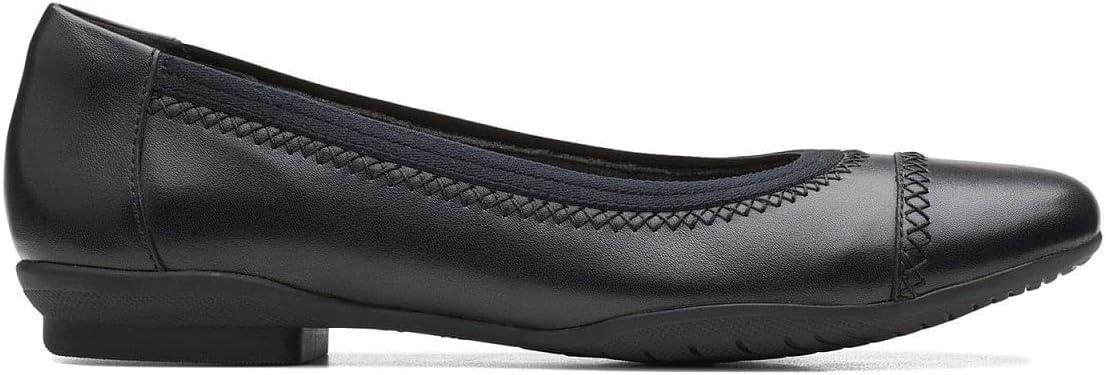 imageClarks Womens Sara Ballet FlatBlack