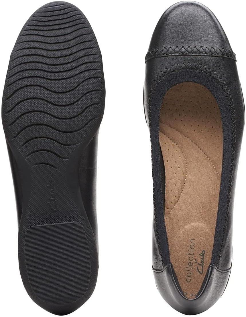 imageClarks Womens Sara Ballet FlatBlack