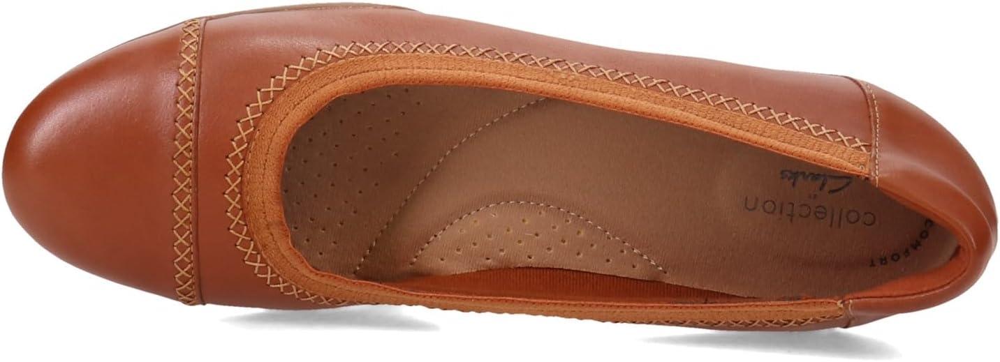 imageClarks Womens Sara Ballet FlatCaramel Leather