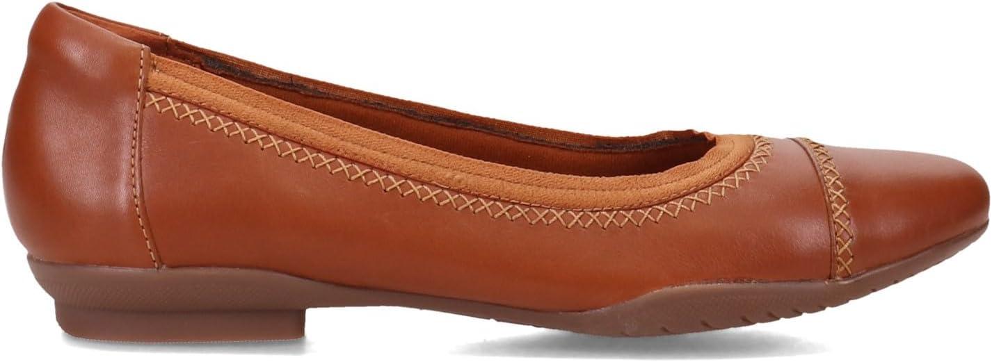 imageClarks Womens Sara Ballet FlatCaramel Leather