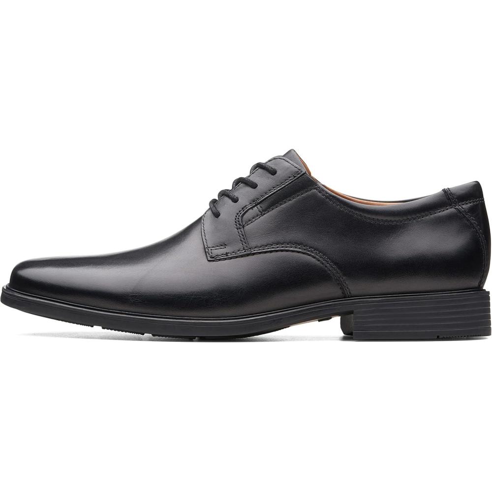 imageClarks Mens Derby Oxford ShoesBlack Leather