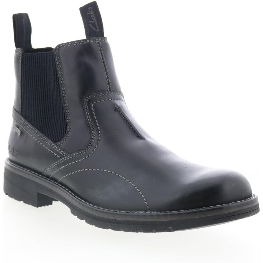 imageClarks Mens Morris Easy Chelsea BootBlack Leather