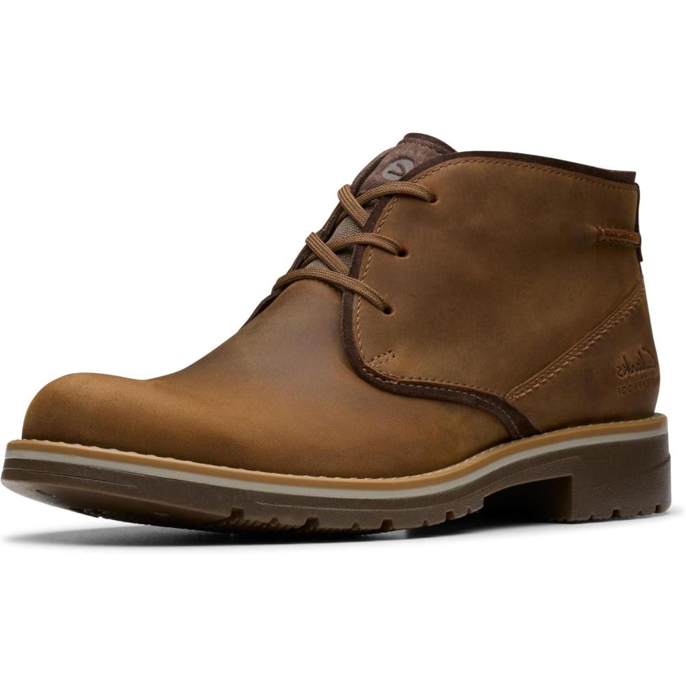 imageClarks Mens Morris Peak Waterproof Chukka BootBeeswax Leather