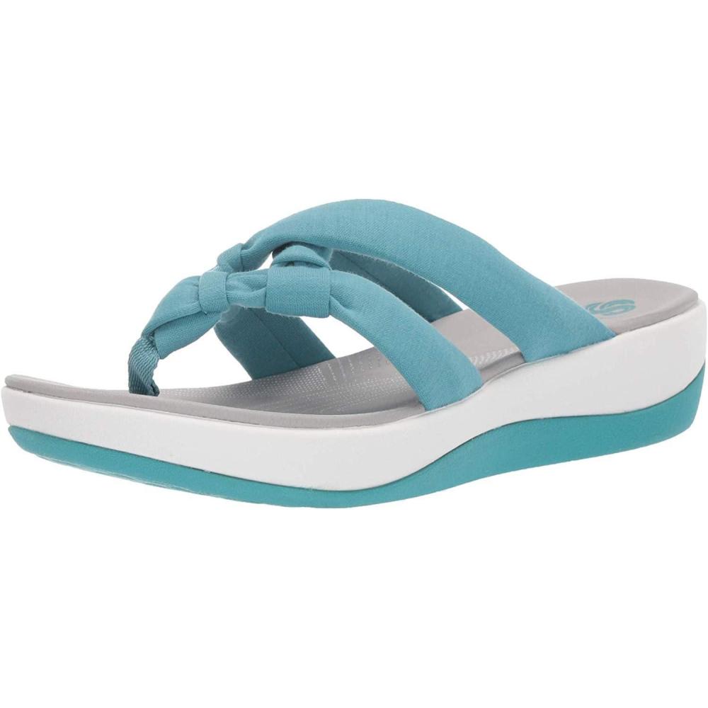 imageClarks Womens Arla Kaylie FlipFlopAqua Solid Textile