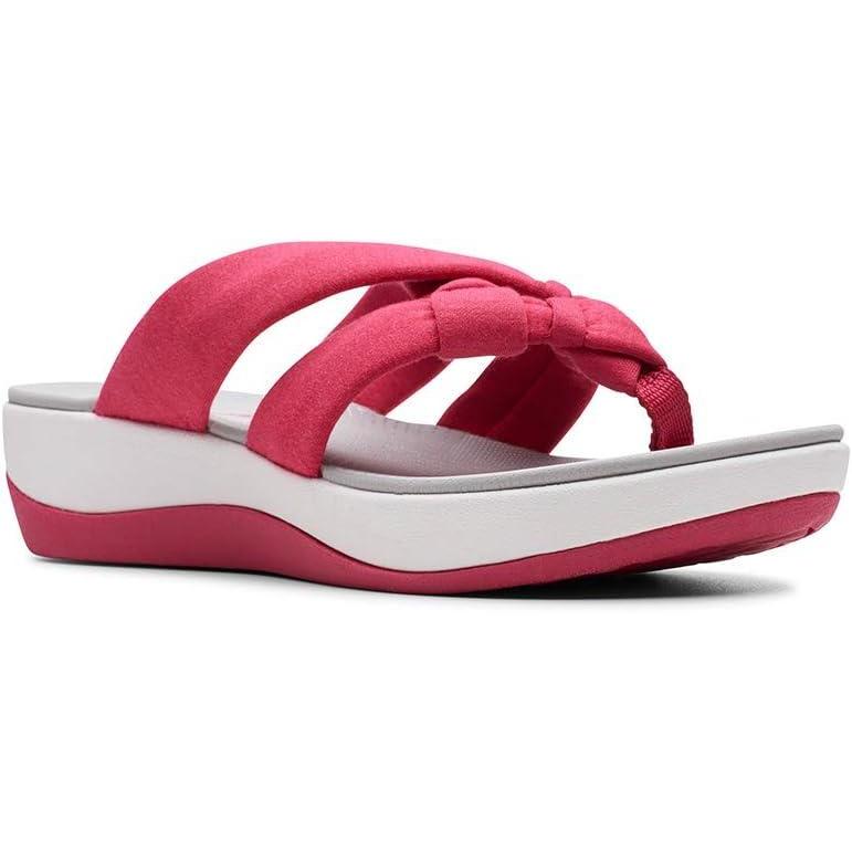 imageClarks Womens Arla Kaylie FlipFlopBright Rose Solid Textile
