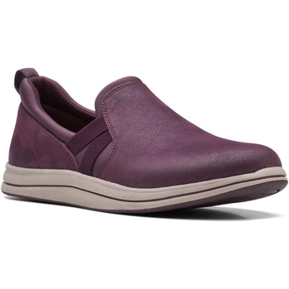 imageClarks Womens Breeze Bali Loafer FlatBurgundy