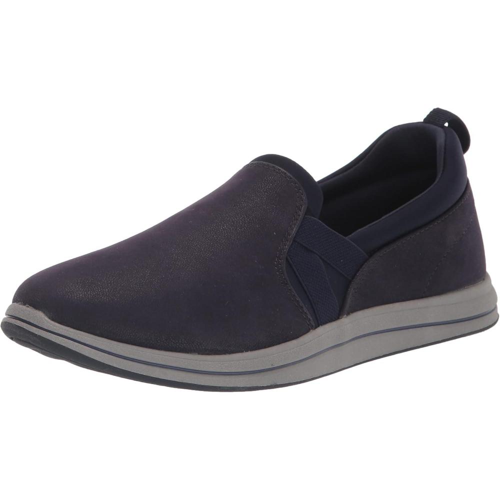 imageClarks Womens Breeze Bali Loafer FlatDark Navy Synthetic