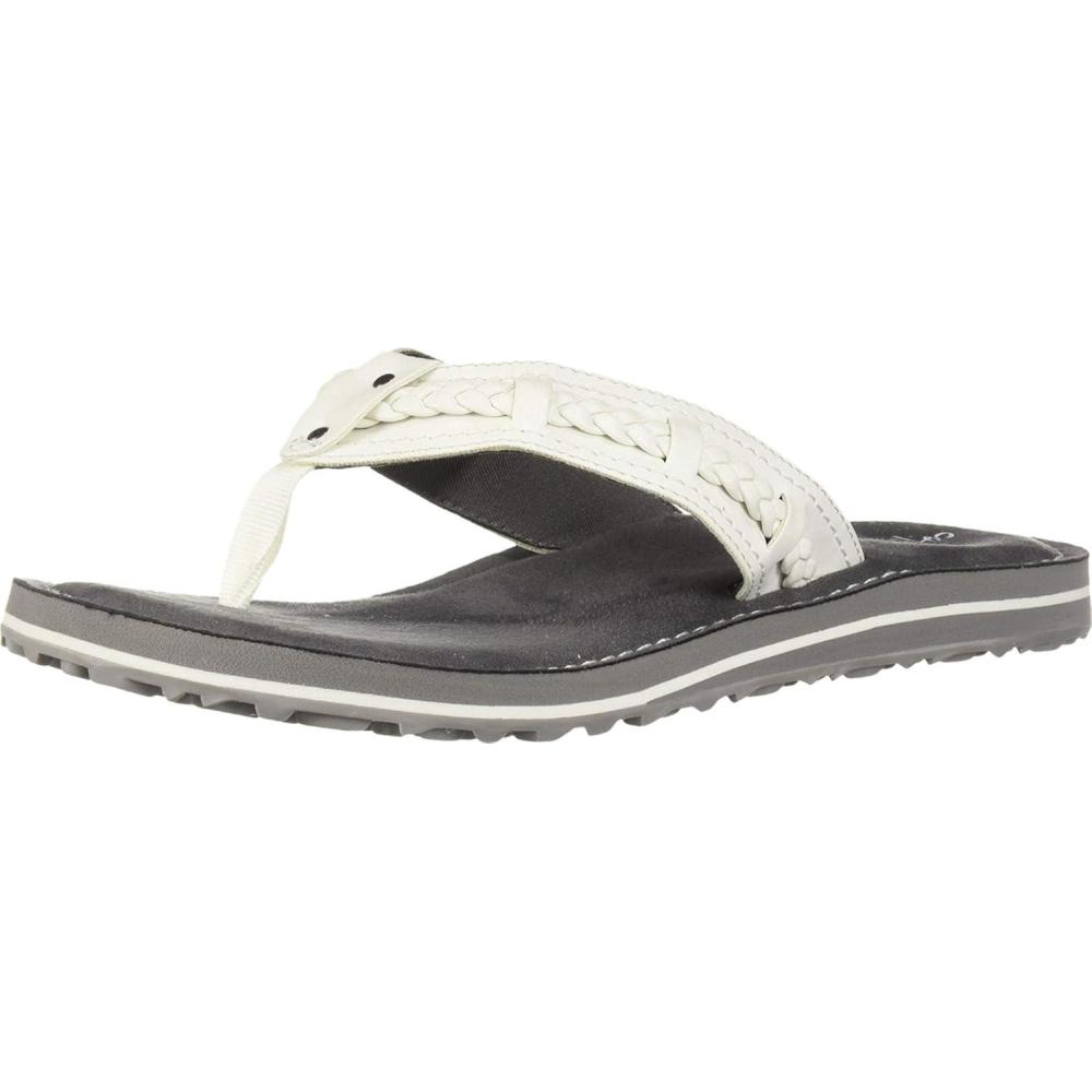imageClarks Womens Fenner Nerice Flip FlopWhite Synthetic