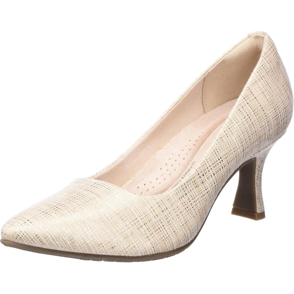 imageClarks Womens Kataleyna Gem PumpsSand Metallic