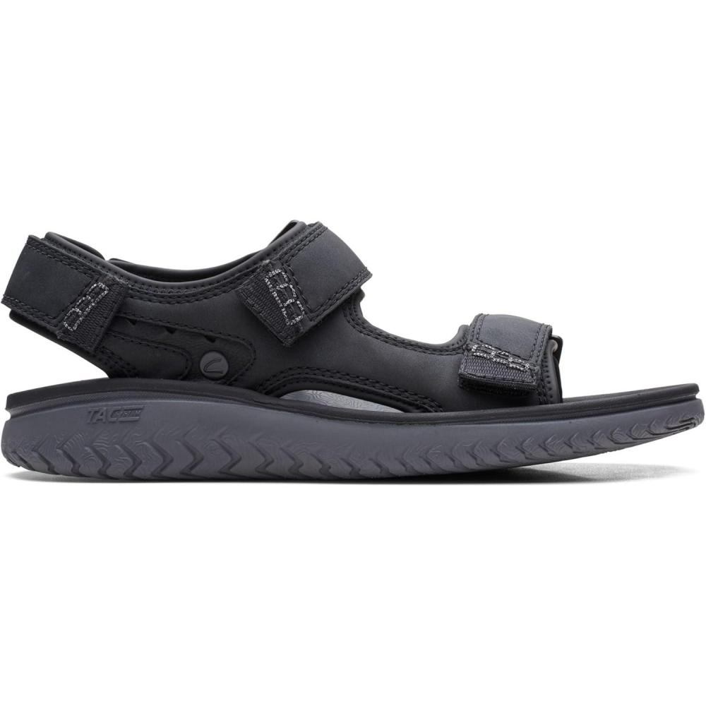 imageClarks mens Wesley BayFlat SandalBlack