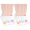 imageClarks Womens Full Cushion Low Cut Socks 6 Pair White Womens 410 Shoe