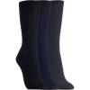 imageClarks Womens Textured Crew Socks 3 Pair NavyCharcoalBlack Womens 410 Shoe