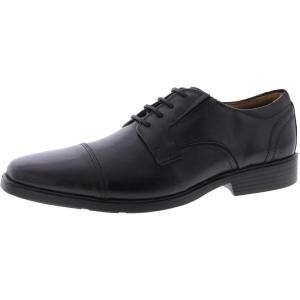 Clarks Men’s Clarkslite Cap Oxford(Black Leather)