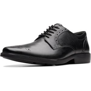 Clarks Mens Clarkslite Tie(Black Combi Leather)