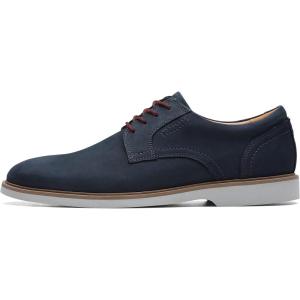 Clarks Men’s Malwood Lace Oxford(Navy Leather)