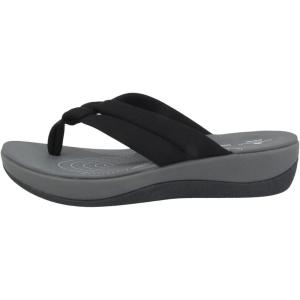Clarks Women’s Arla Kaylie Flip-Flop(Black Textile)