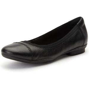 Clarks Women’s, Sara Ballet Flat(Black)