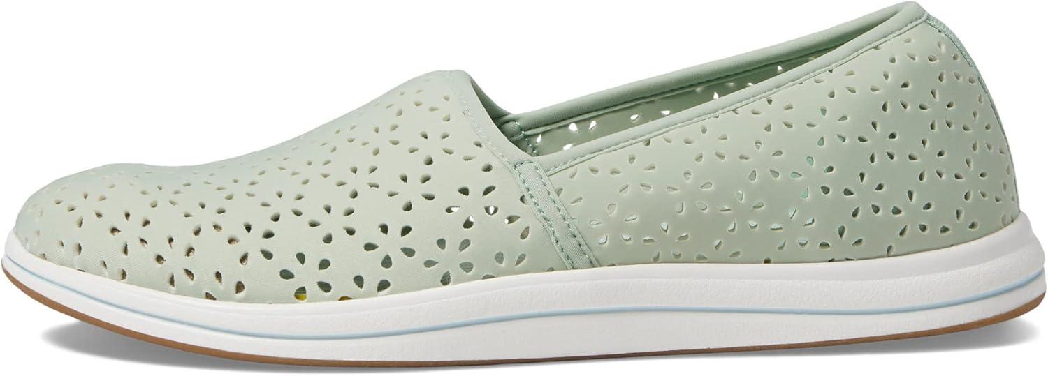 imageClarks Womens Breeze Emily LoafersPale Green Synthetic