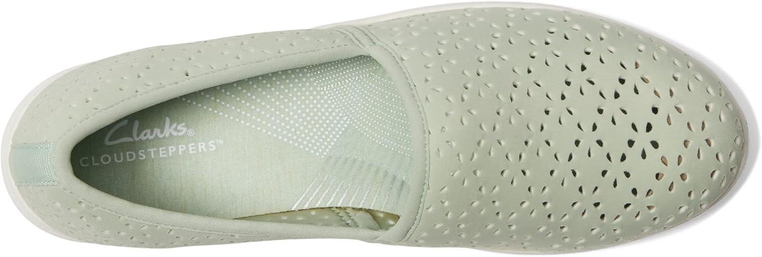 imageClarks Womens Breeze Emily LoafersPale Green Synthetic