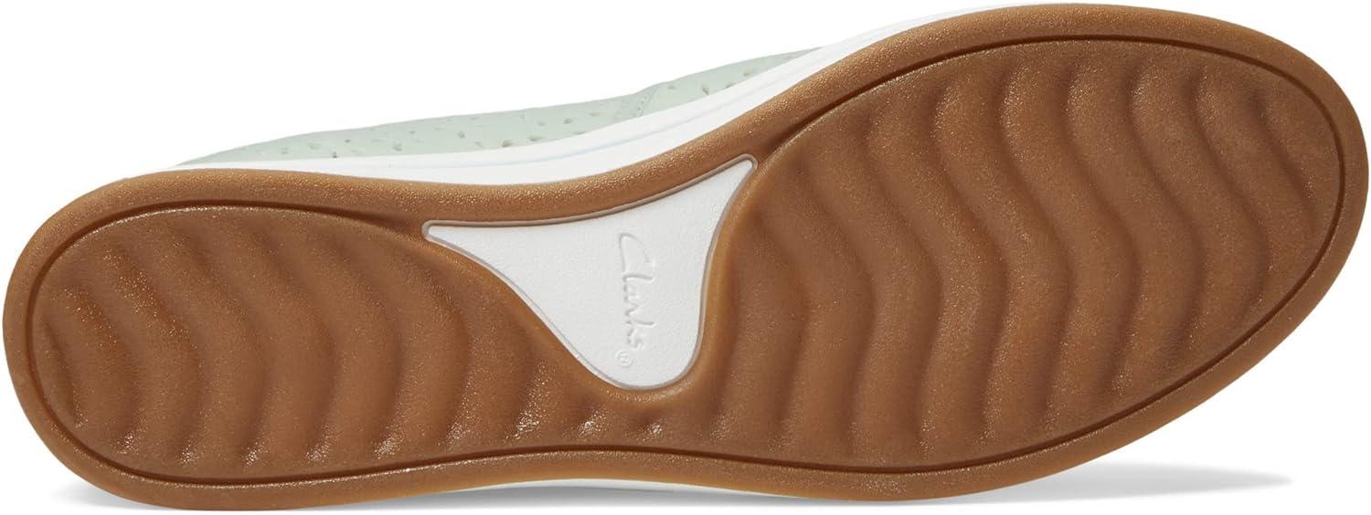 imageClarks Womens Breeze Emily LoafersPale Green Synthetic