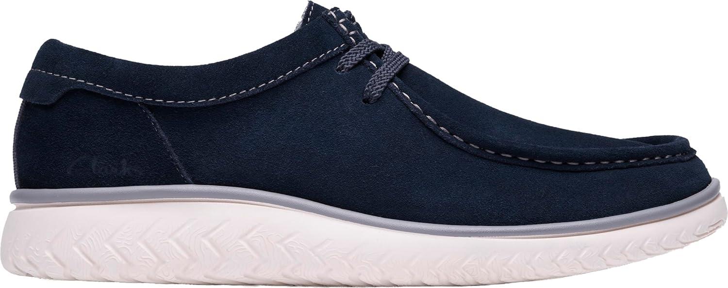 imageClarks Mens RelaxLite Low Boat ShoeNavy Suede