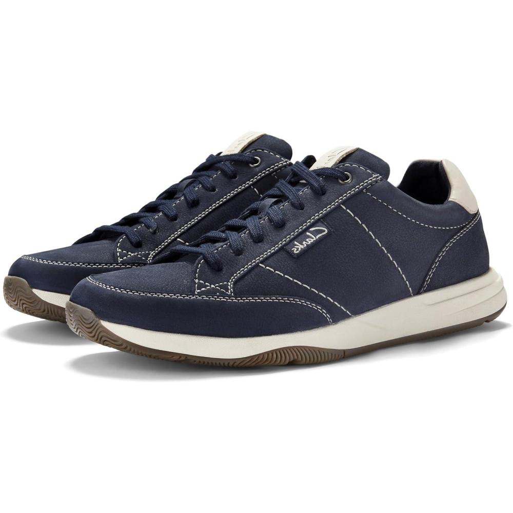 imageClarks Mens Townview Lace SneakerNavy Nubuck