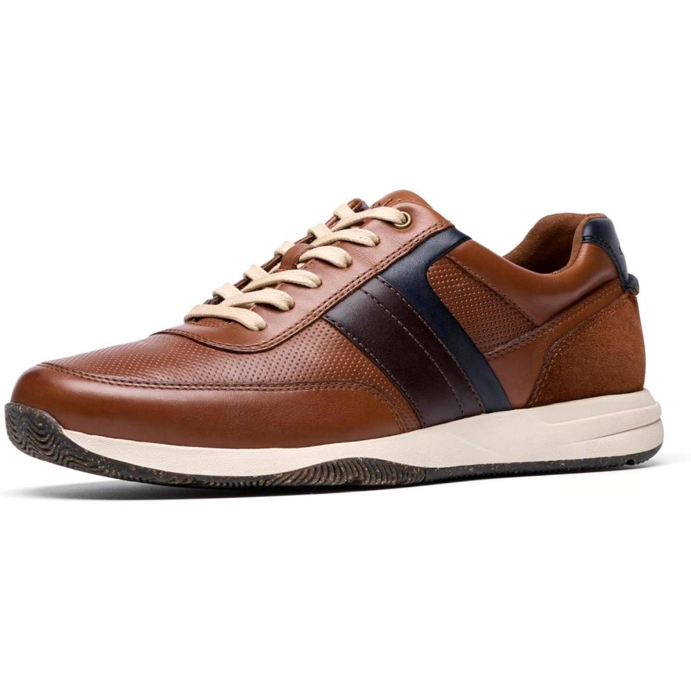 imageClarks Mens Townview Style SneakerTan Leather