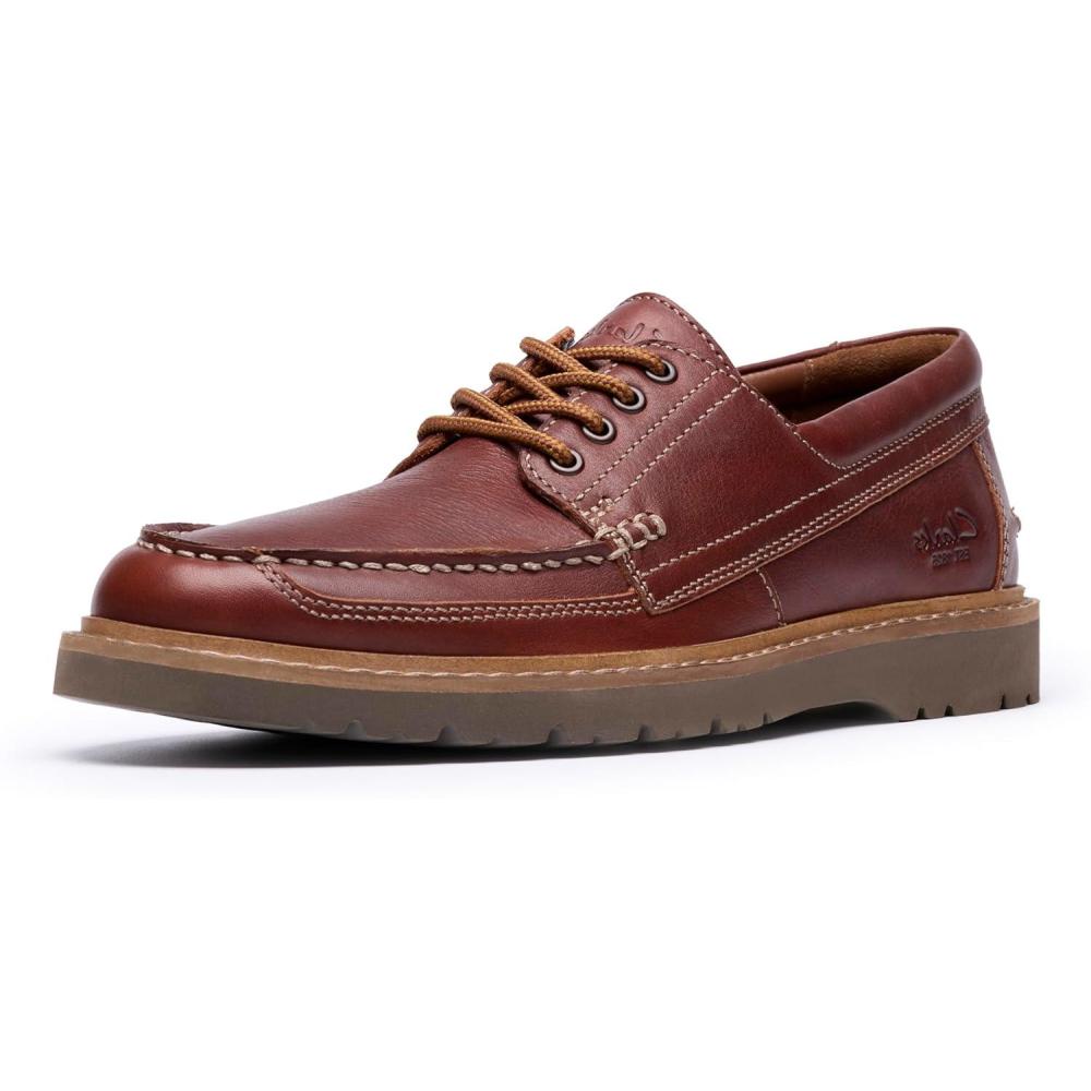 imageClarks Mens Weltridge MocDark Tan Leather