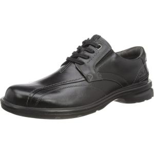 Clarks Mens Gessler Lace(Black (Black Leather))