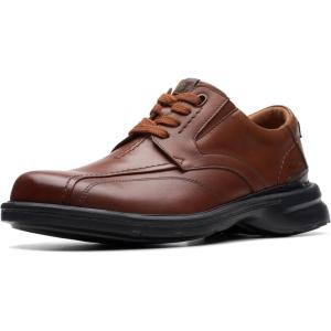 Clarks Mens Gessler Lace(Dark Tan Leather)