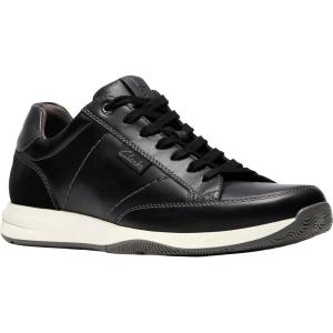 Clarks Men’s Townview Lace Sneaker(Black Leather)