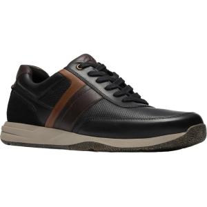 Clarks Men’s Townview Style Sneaker(Black Leather)