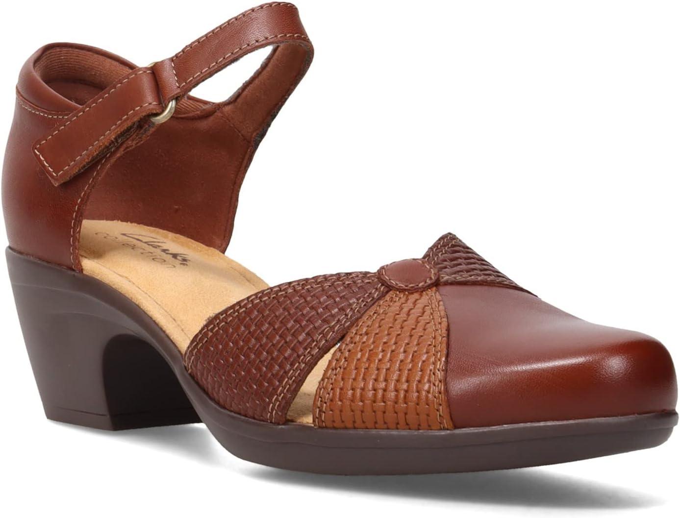 imageClarks Womens Emily Rae PumpsDark Tan Combi