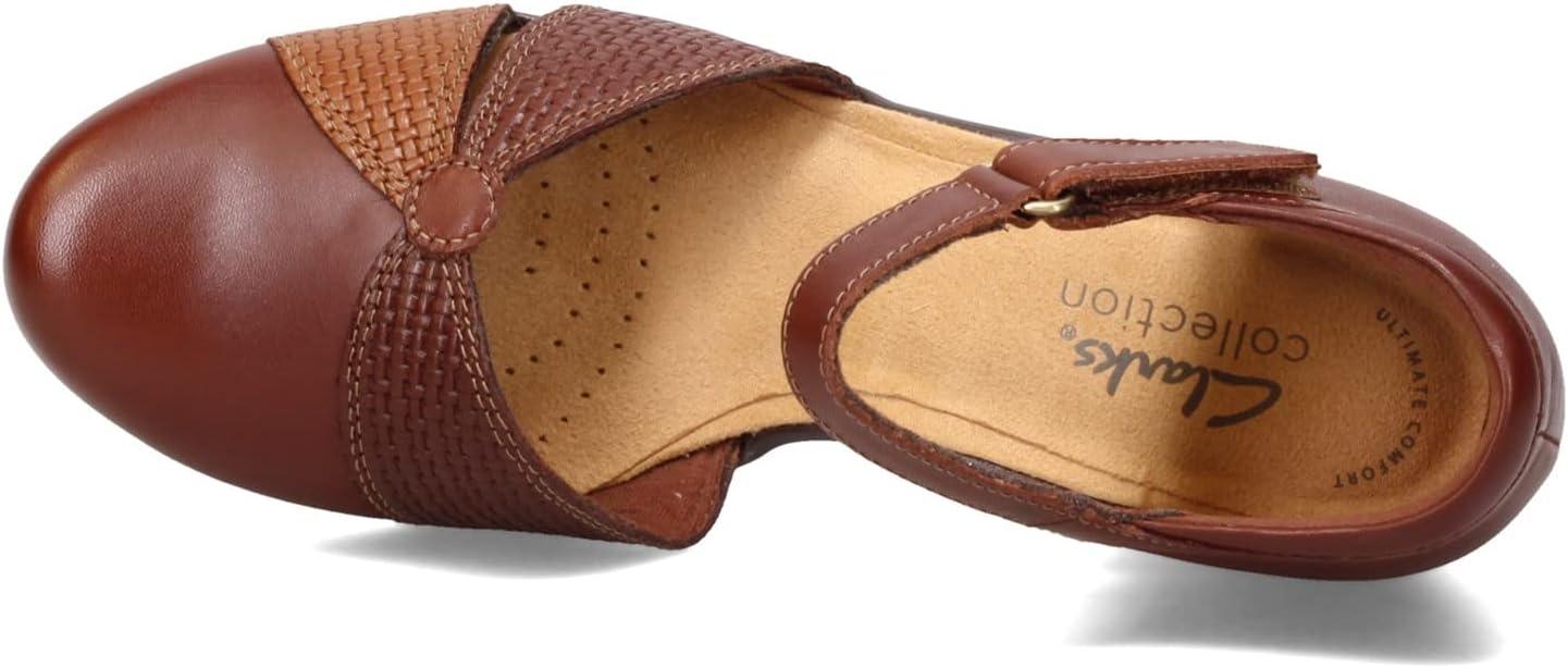imageClarks Womens Emily Rae PumpsDark Tan Combi