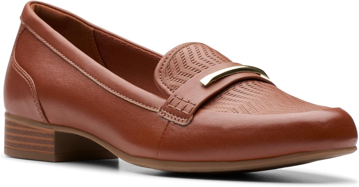 imageClarks Womens Juliet Aster LoafersCinnamon Leather