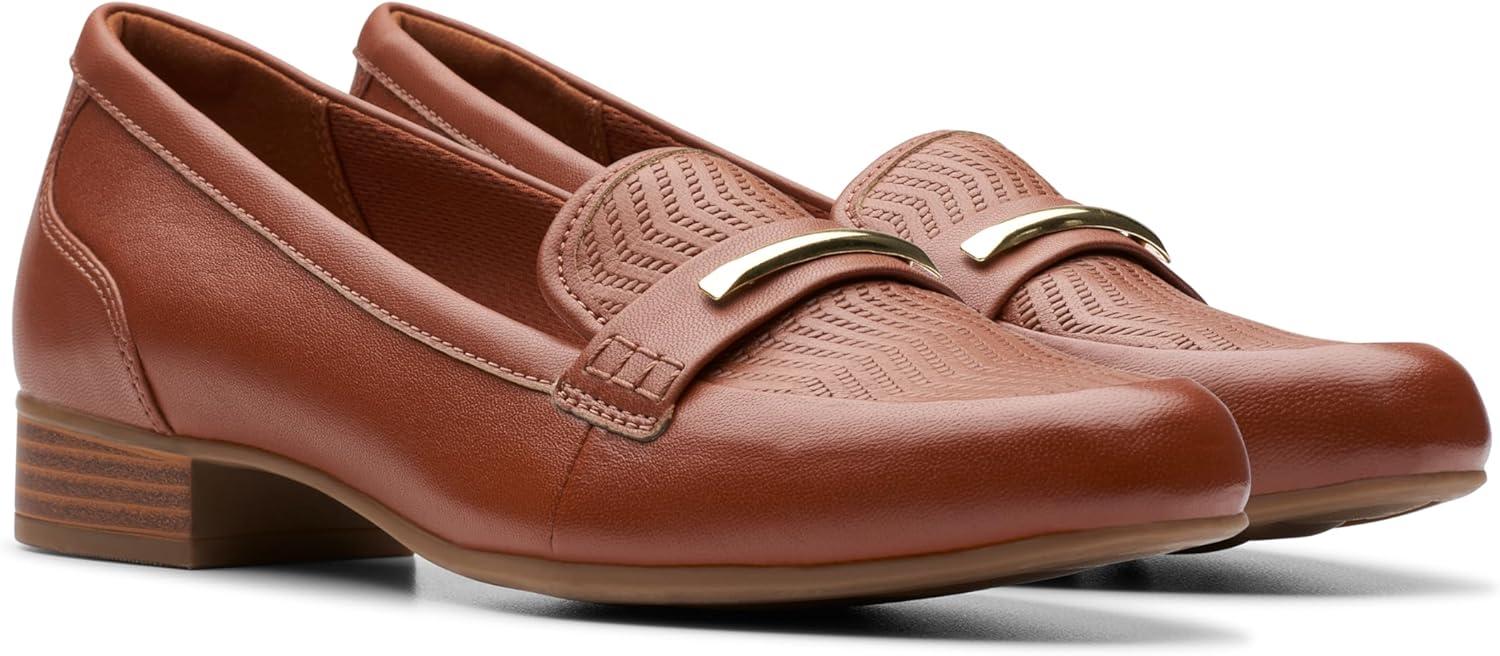 imageClarks Womens Juliet Aster LoafersCinnamon Leather