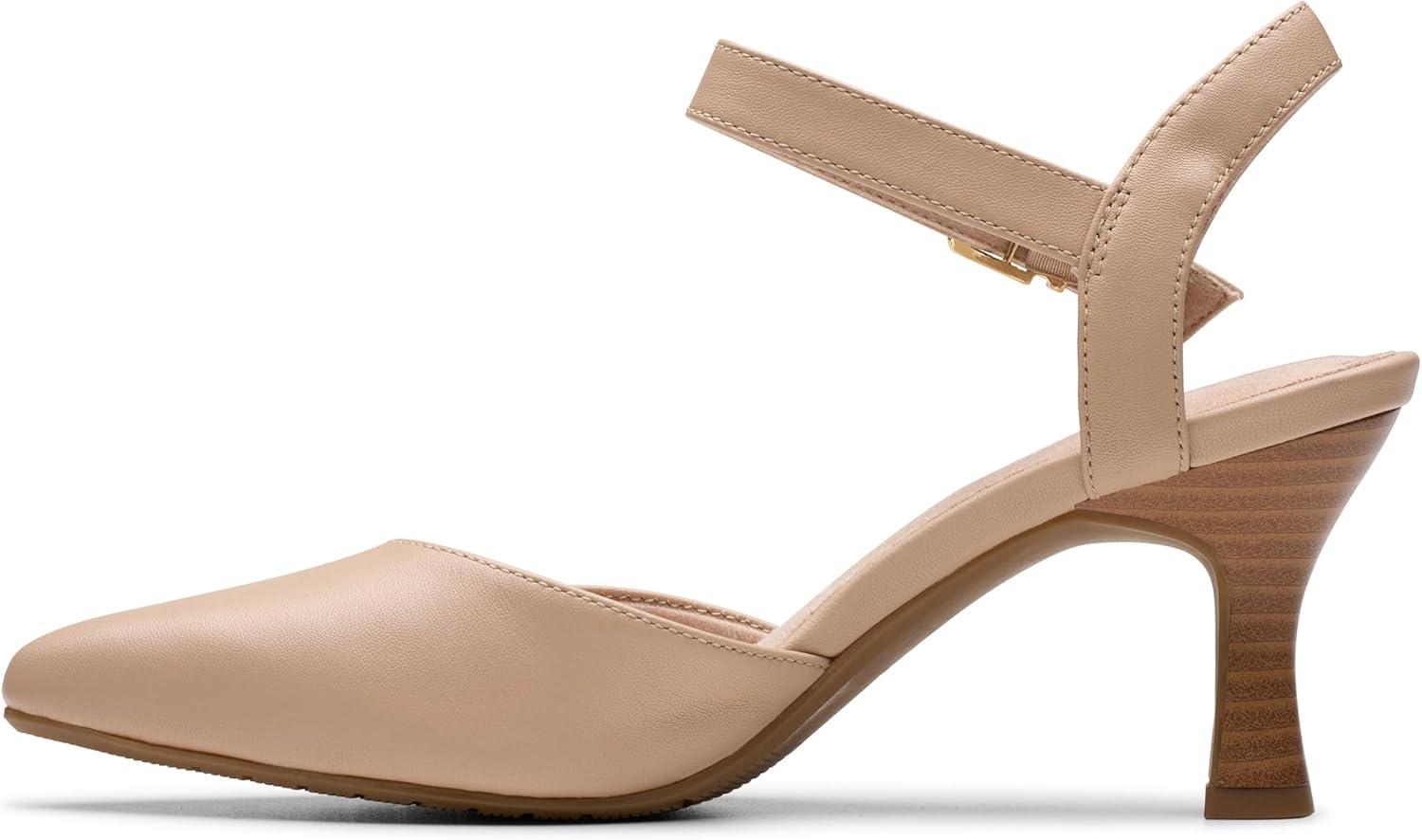 imageClarks Womens Kataleyna Cora PumpBeige Leather
