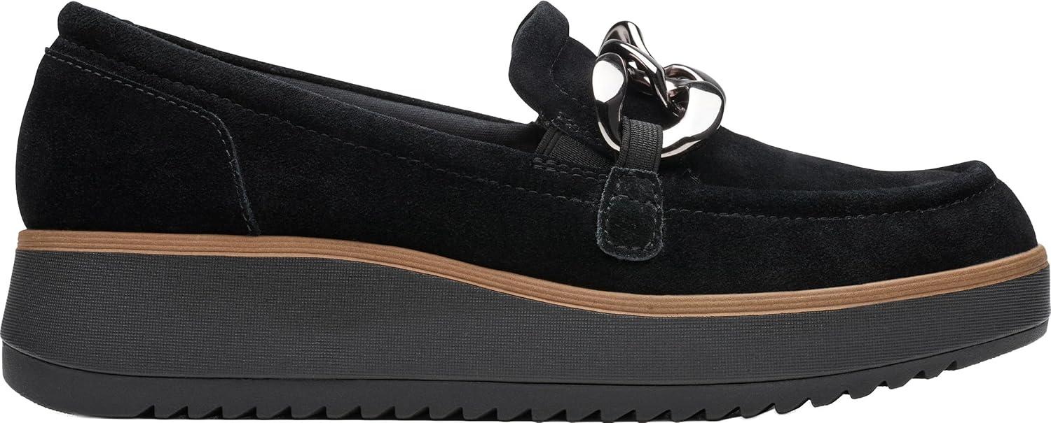 imageClarks Womens Zylah May LoaferBlack Suede