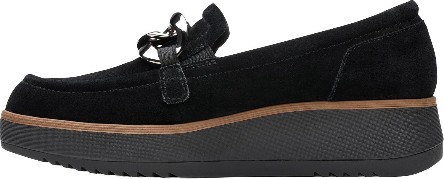 imageClarks Womens Zylah May LoaferBlack Suede