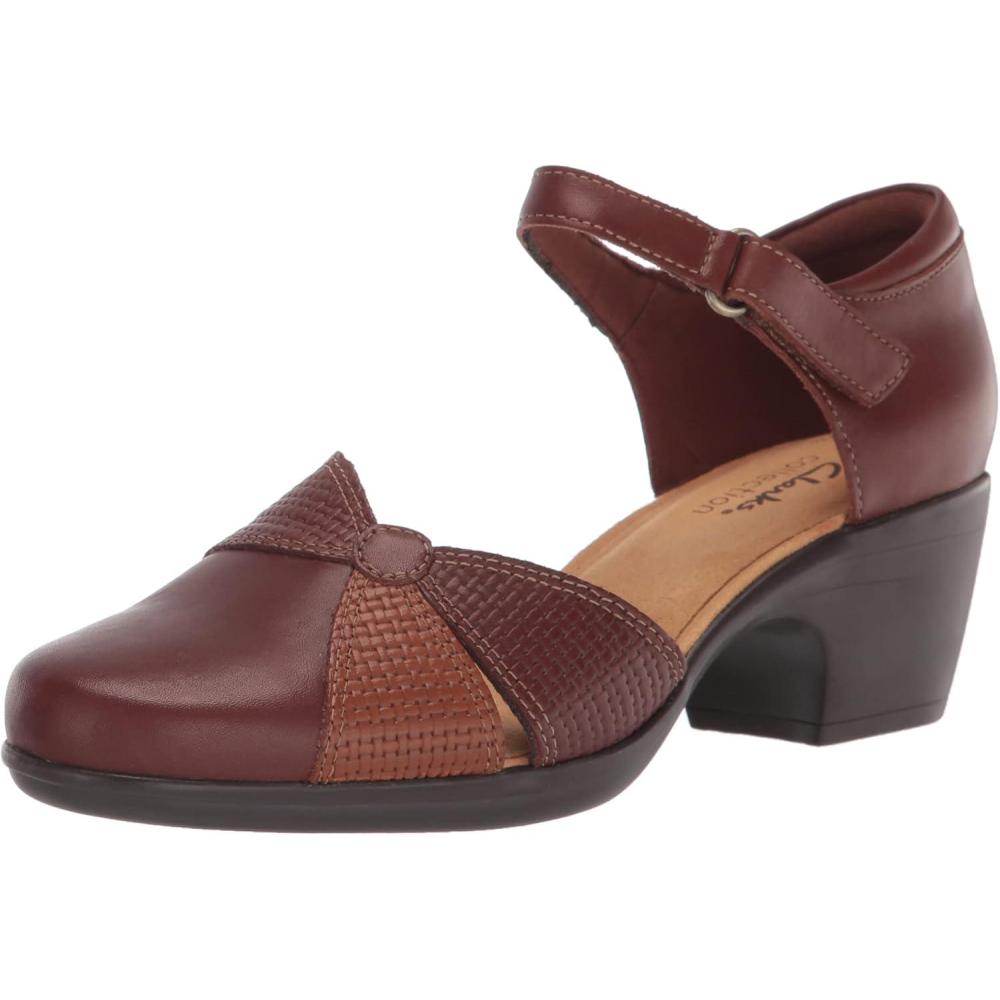imageClarks Womens Emily Rae PumpsDark Tan Combi