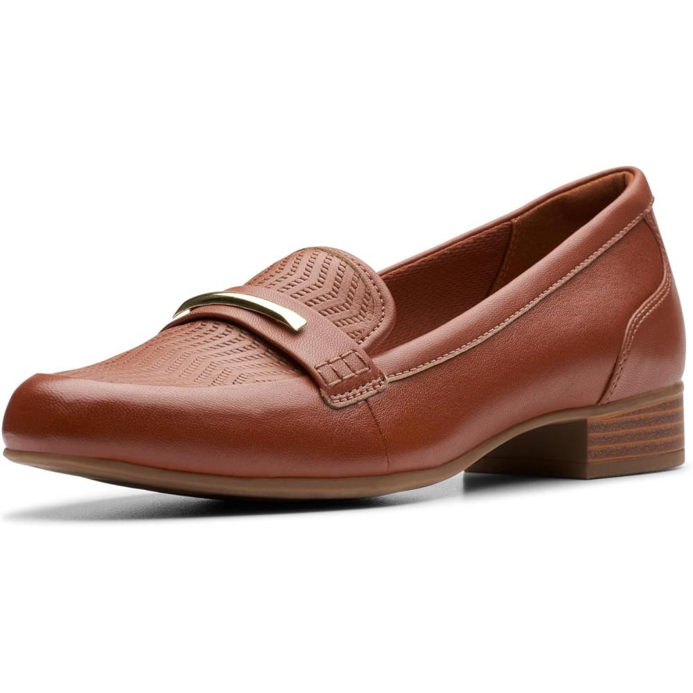 imageClarks Womens Juliet Aster LoafersCinnamon Leather