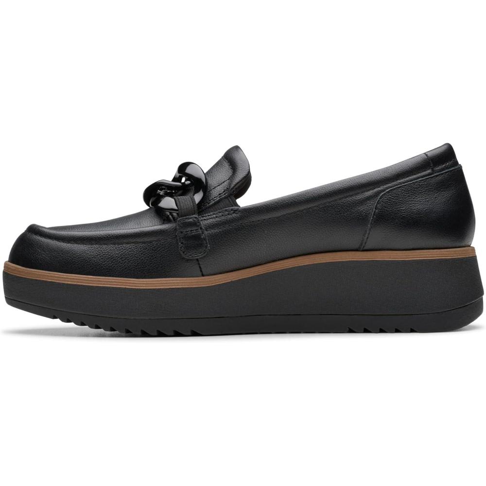 imageClarks Womens Zylah May LoaferBlack Black Leather