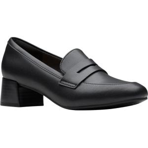 Clarks Womens Iridessa Sky(Black Leather)