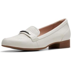 Clarks Women’s Juliet Aster Loafers(Off White Leather)