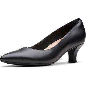 Clarks Womens Kepley Vine(Black Leather)